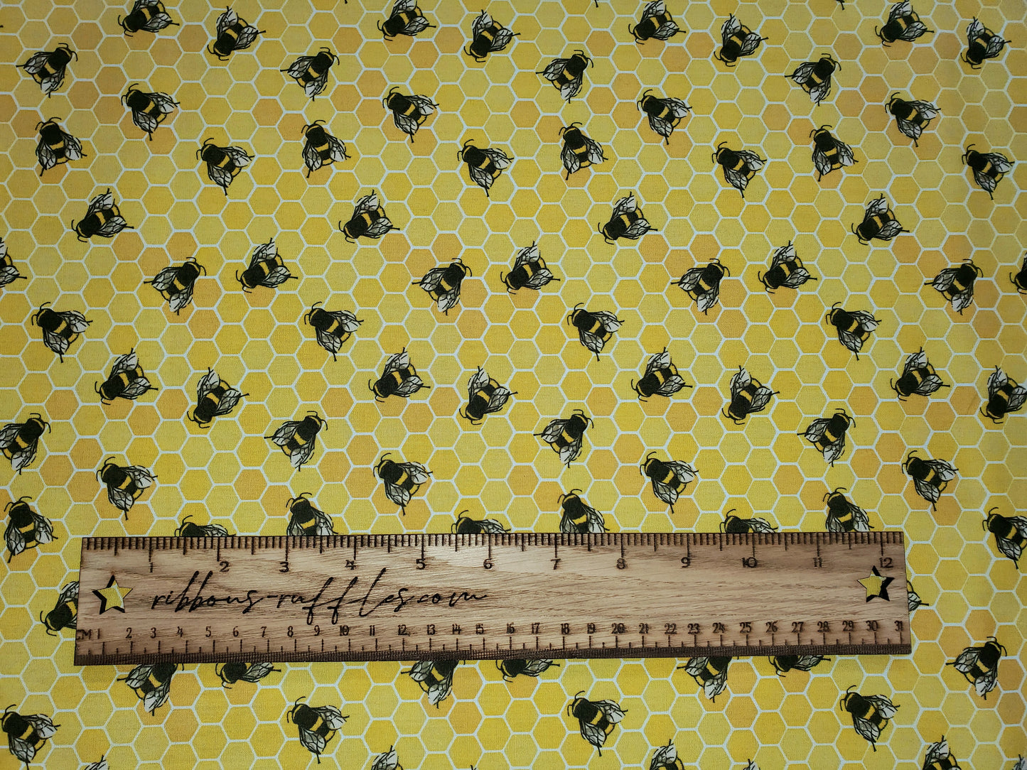 Rose & Hubble - Bees and Honeycomb Cotton Poplin