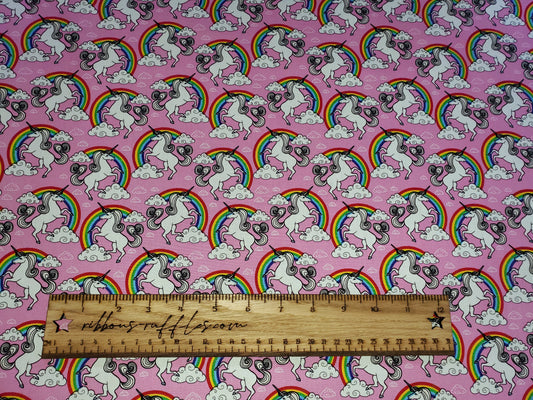 Rose & Hubble - Unicorns Cotton Poplin