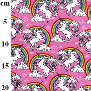 Rose & Hubble - Pink Unicorn Cotton Poplin