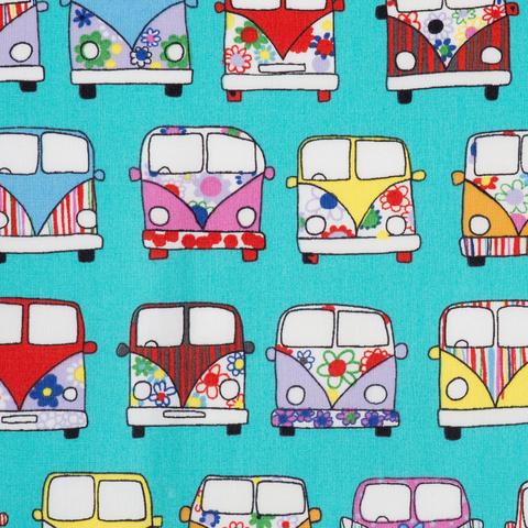Rose & Hubble - Retro Camper Van Cotton Poplin
