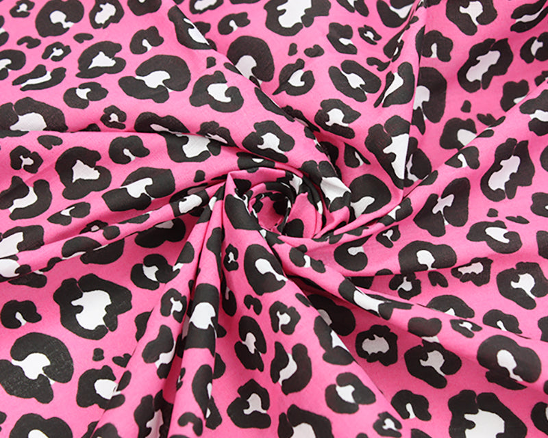 Leopard Polycotton