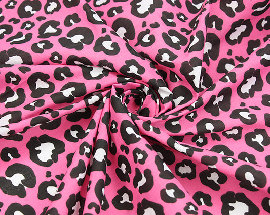 Leopard Polycotton