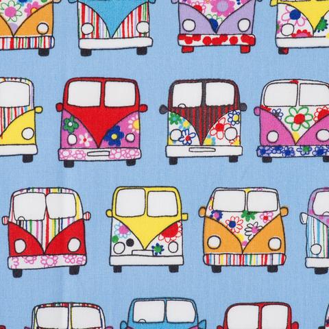 Rose & Hubble - Retro Camper Van Cotton Poplin